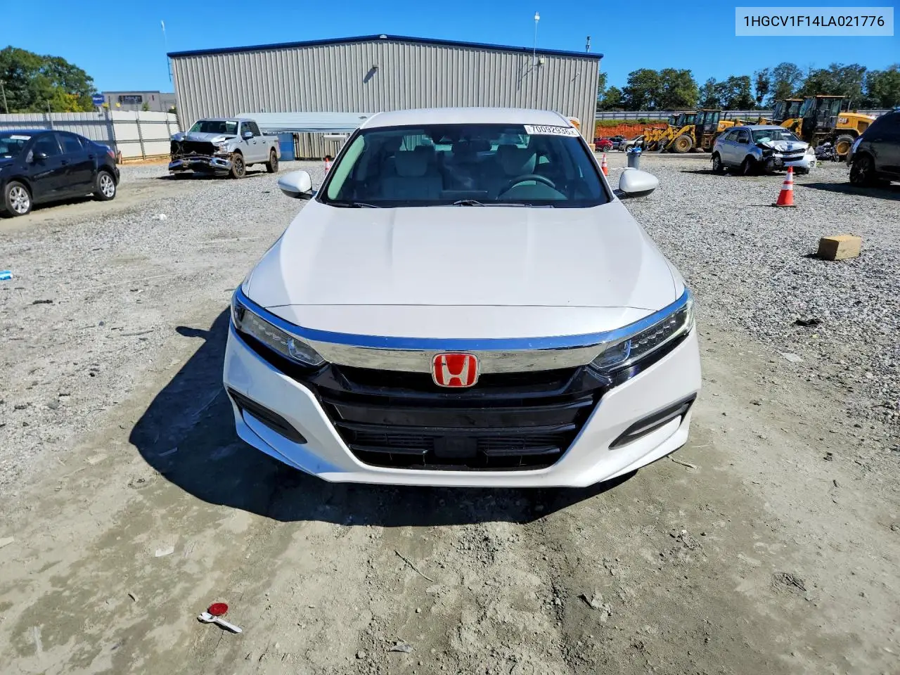 2020 HONDA ACCORD VIN 1HGCV1F14LA021776 — фото 5