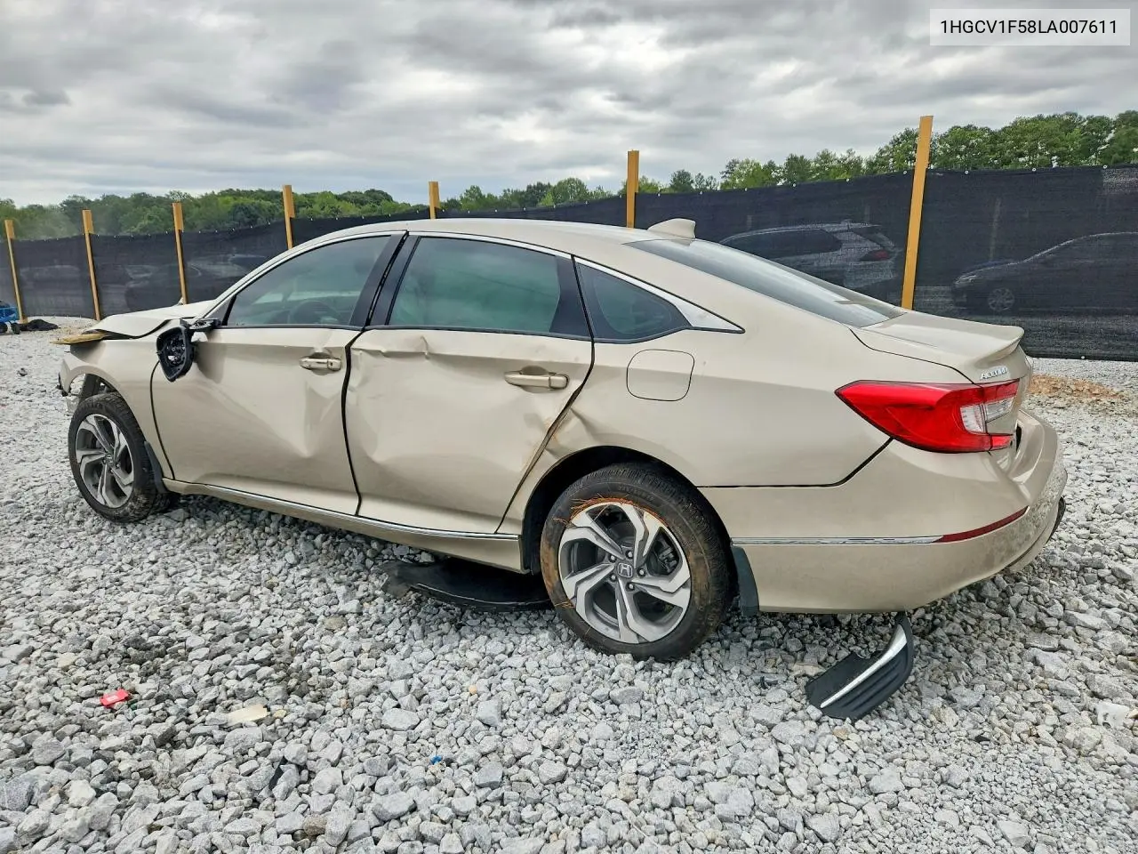 2020 HONDA ACCORD VIN 1HGCV1F58LA007611 — фото 2