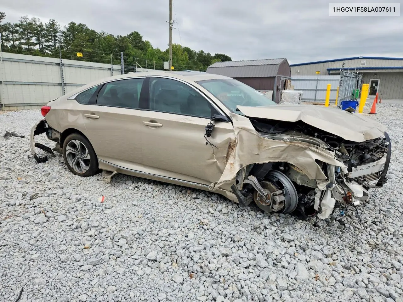 2020 HONDA ACCORD VIN 1HGCV1F58LA007611 — фото 4
