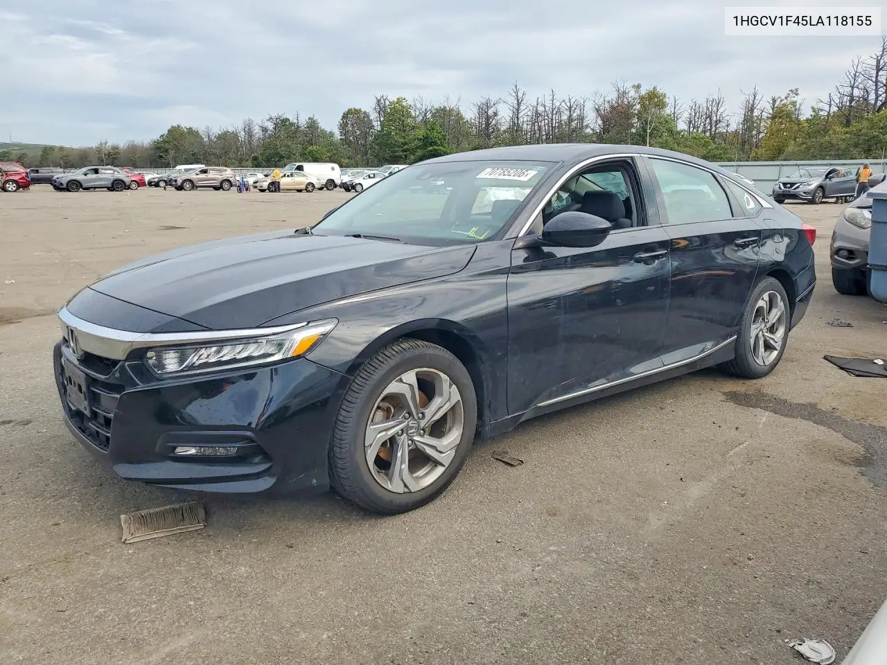 HONDA ACCORD 2020, VIN 1HGCV1F45LA118155