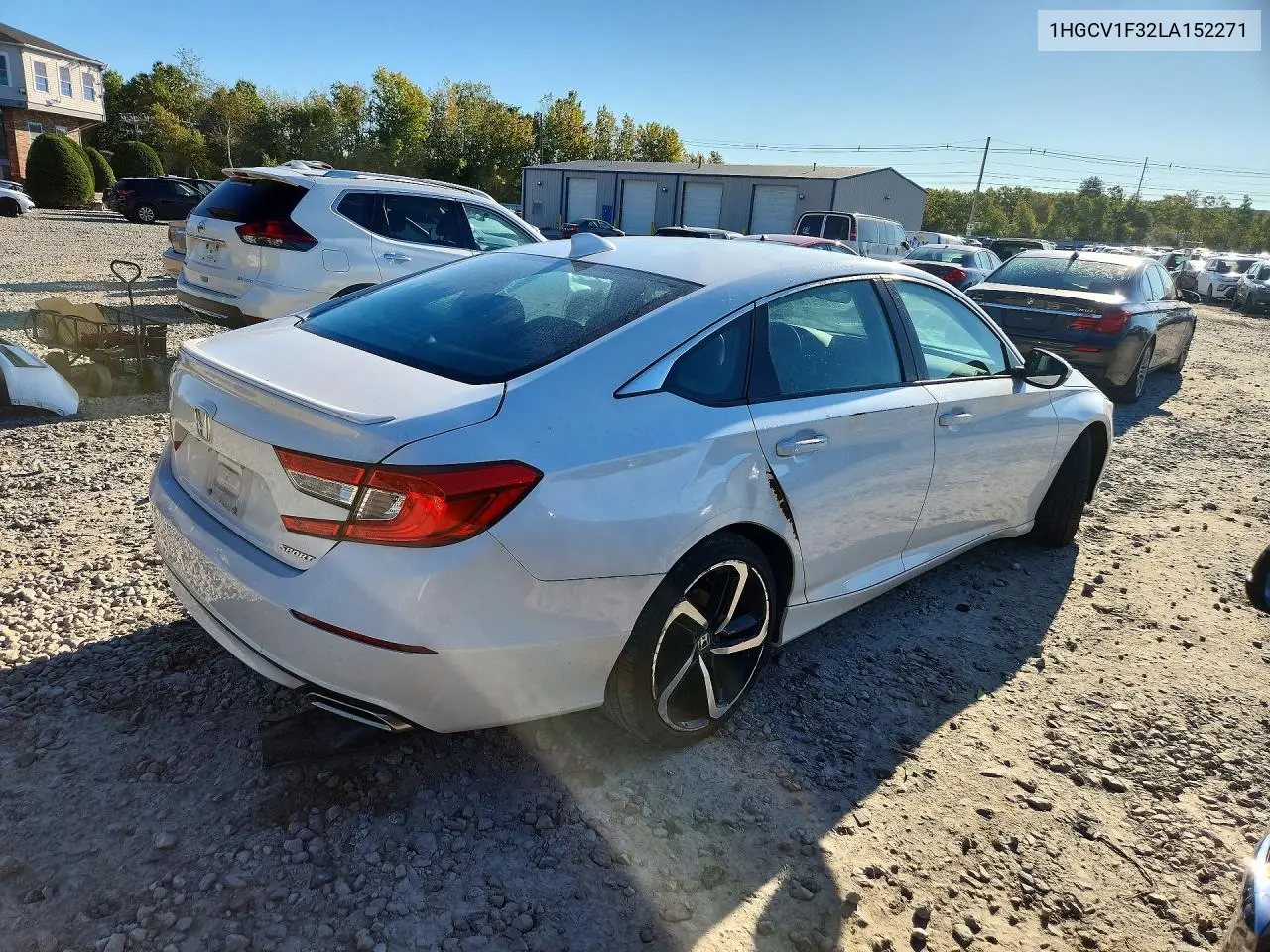 2020 HONDA ACCORD VIN 1HGCV1F32LA152271 — фото 3
