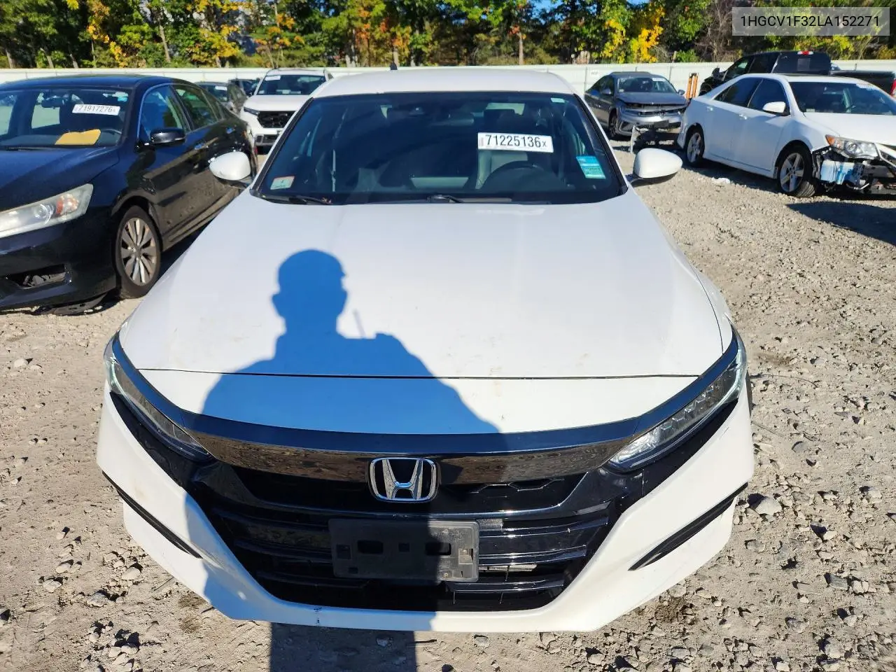 2020 HONDA ACCORD VIN 1HGCV1F32LA152271 — фото 5