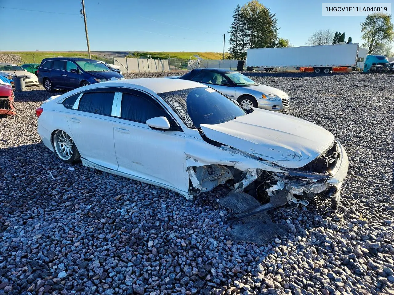 2020 HONDA ACCORD VIN 1HGCV1F11LA046019 — фото 4