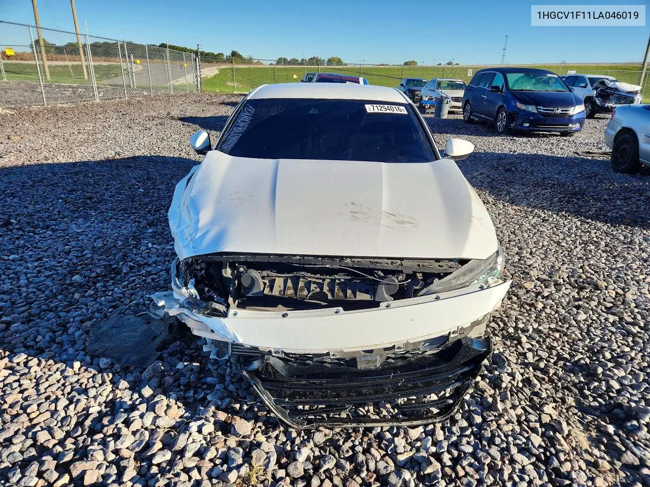 2020 HONDA ACCORD VIN 1HGCV1F11LA046019 — фото 5