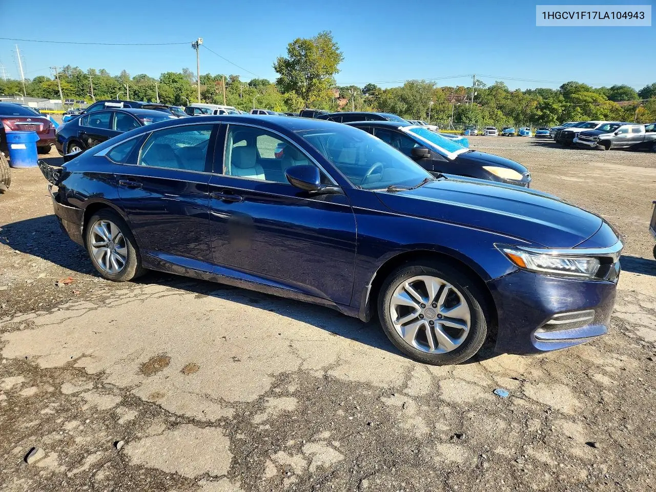 2020 HONDA ACCORD VIN 1HGCV1F17LA104943 — фото 4