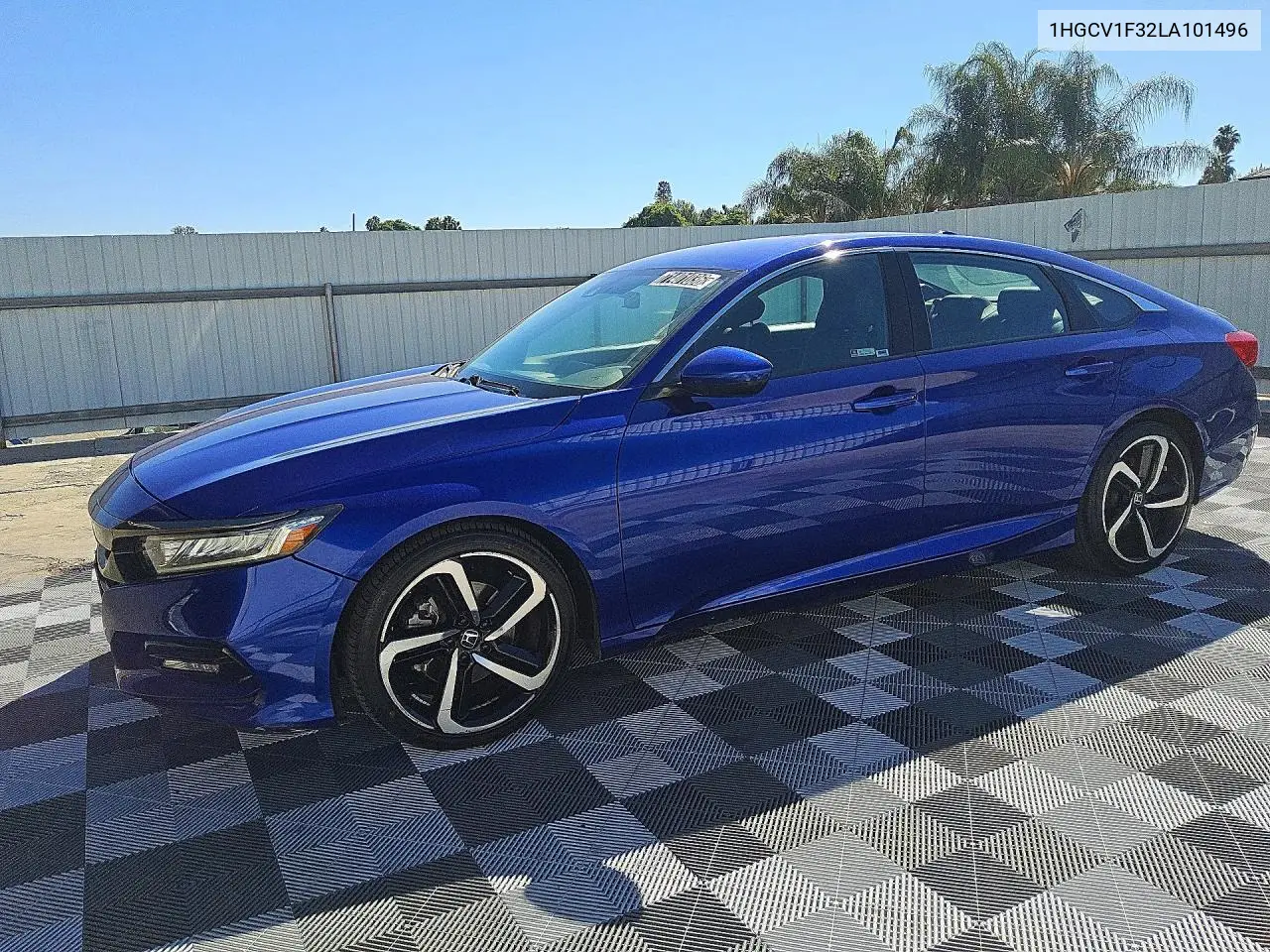 HONDA ACCORD 2020, VIN 1HGCV1F32LA101496