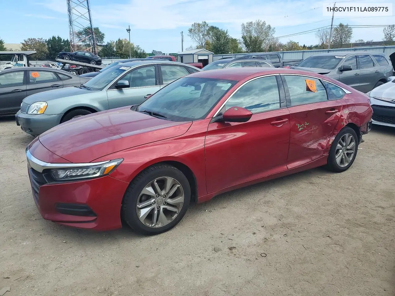 HONDA ACCORD 2020, VIN 1HGCV1F11LA089775