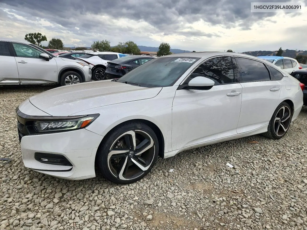 HONDA ACCORD 2020, VIN 1HGCV2F39LA006391