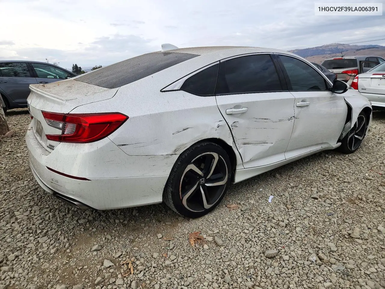 2020 HONDA ACCORD VIN 1HGCV2F39LA006391 — фото 3