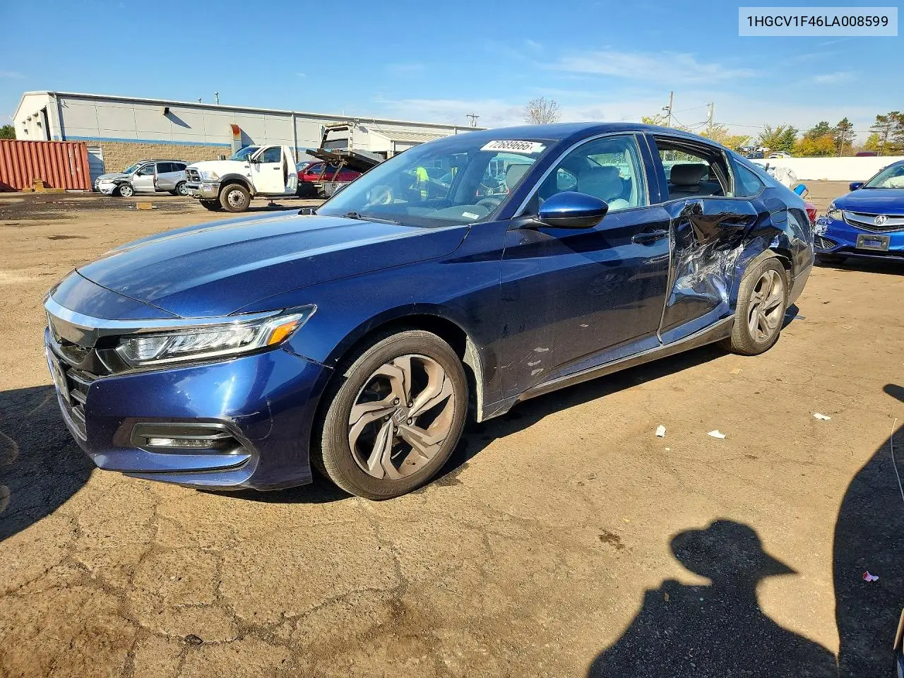 HONDA ACCORD 2020, VIN 1HGCV1F46LA008599