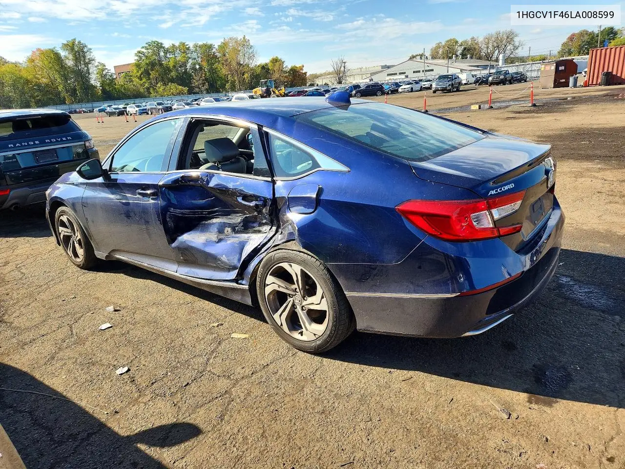 2020 HONDA ACCORD VIN 1HGCV1F46LA008599 — фото 2