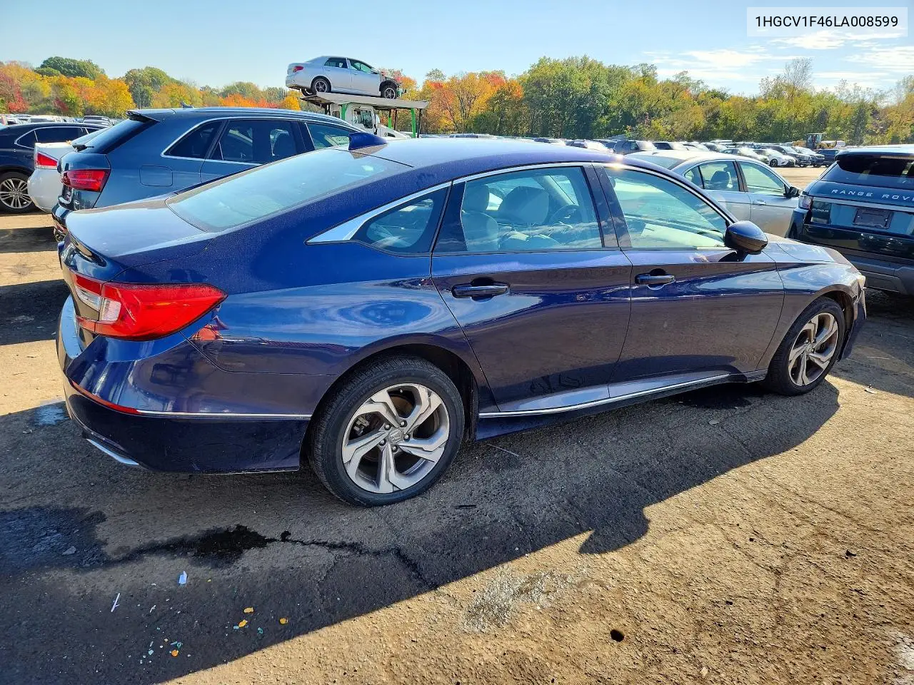 2020 HONDA ACCORD VIN 1HGCV1F46LA008599 — фото 3