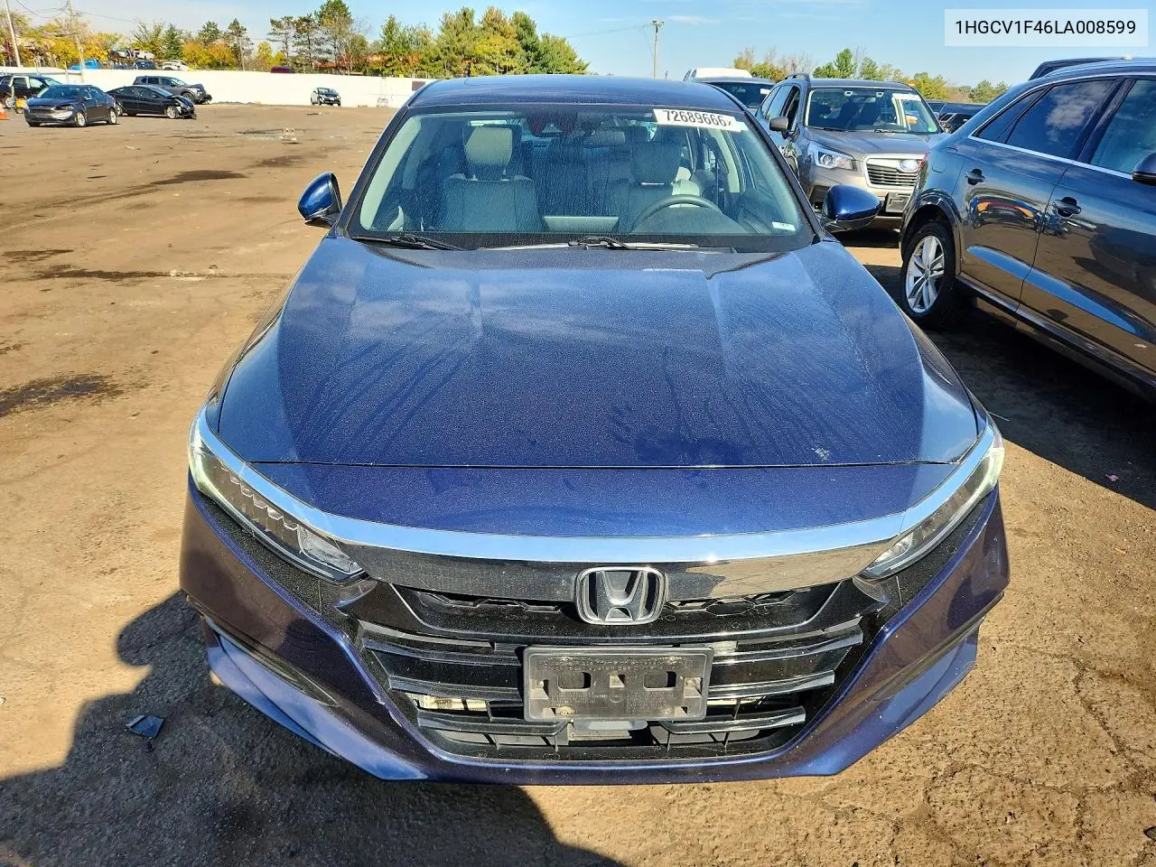 2020 HONDA ACCORD VIN 1HGCV1F46LA008599 — фото 5