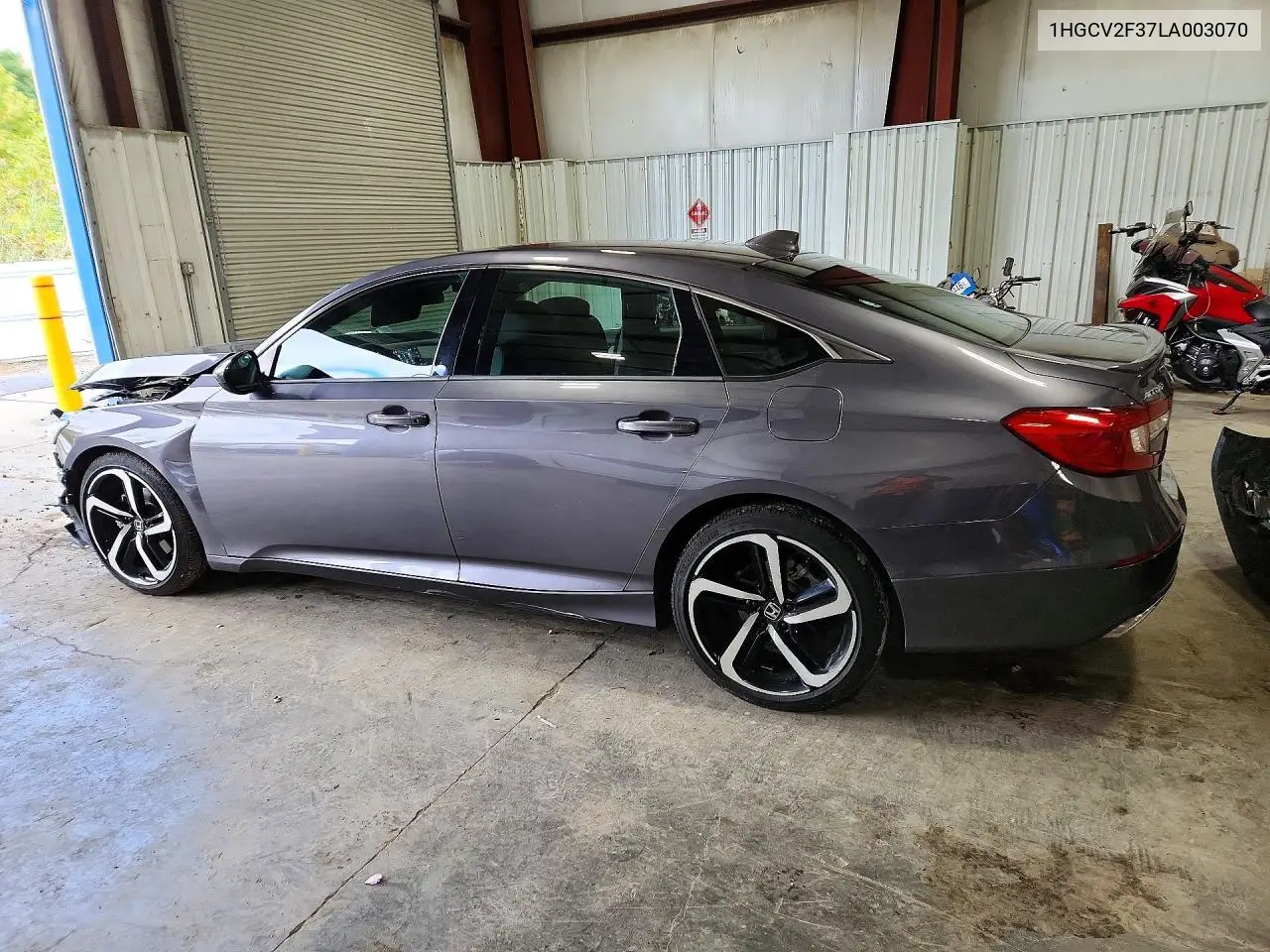 2020 HONDA ACCORD VIN 1HGCV2F37LA003070 — фото 2