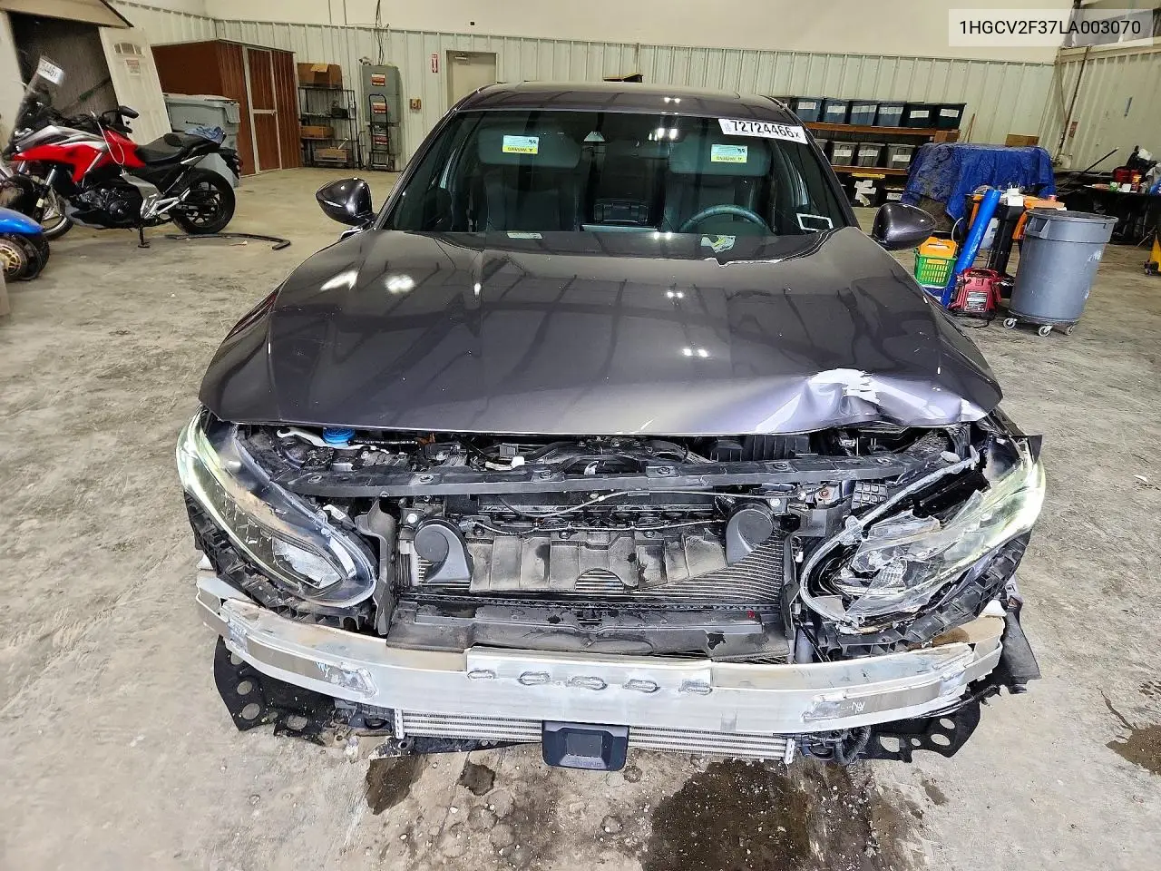 2020 HONDA ACCORD VIN 1HGCV2F37LA003070 — фото 5