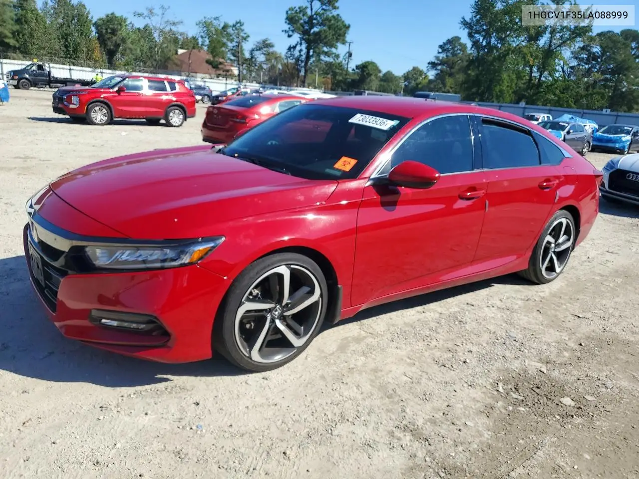 HONDA ACCORD 2020, VIN 1HGCV1F35LA088999