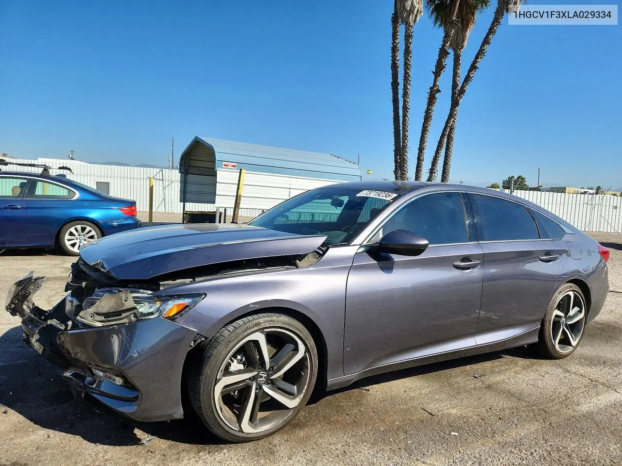 HONDA ACCORD 2020, VIN 1HGCV1F3XLA029334
