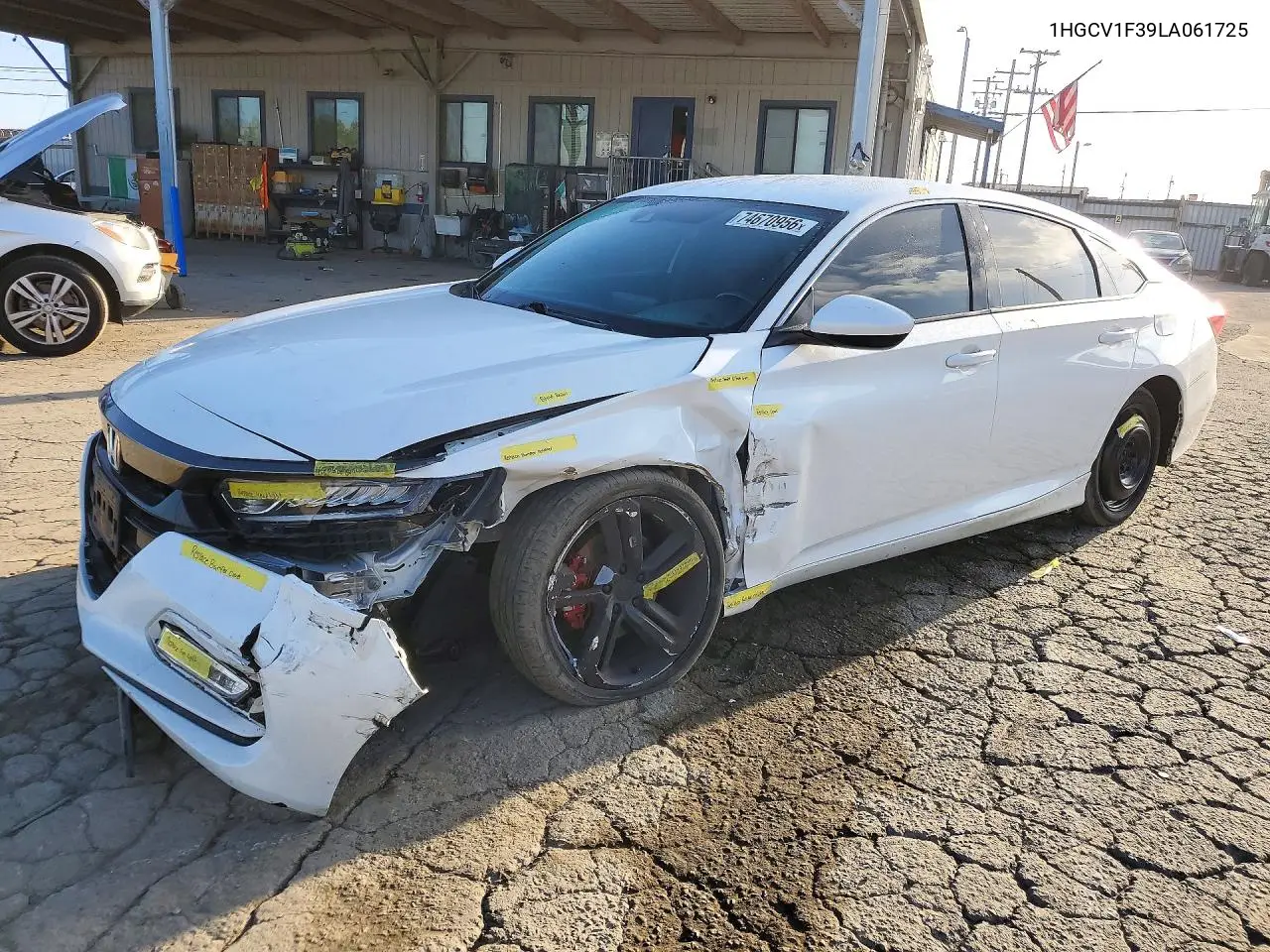 HONDA ACCORD 2020, VIN 1HGCV1F39LA061725