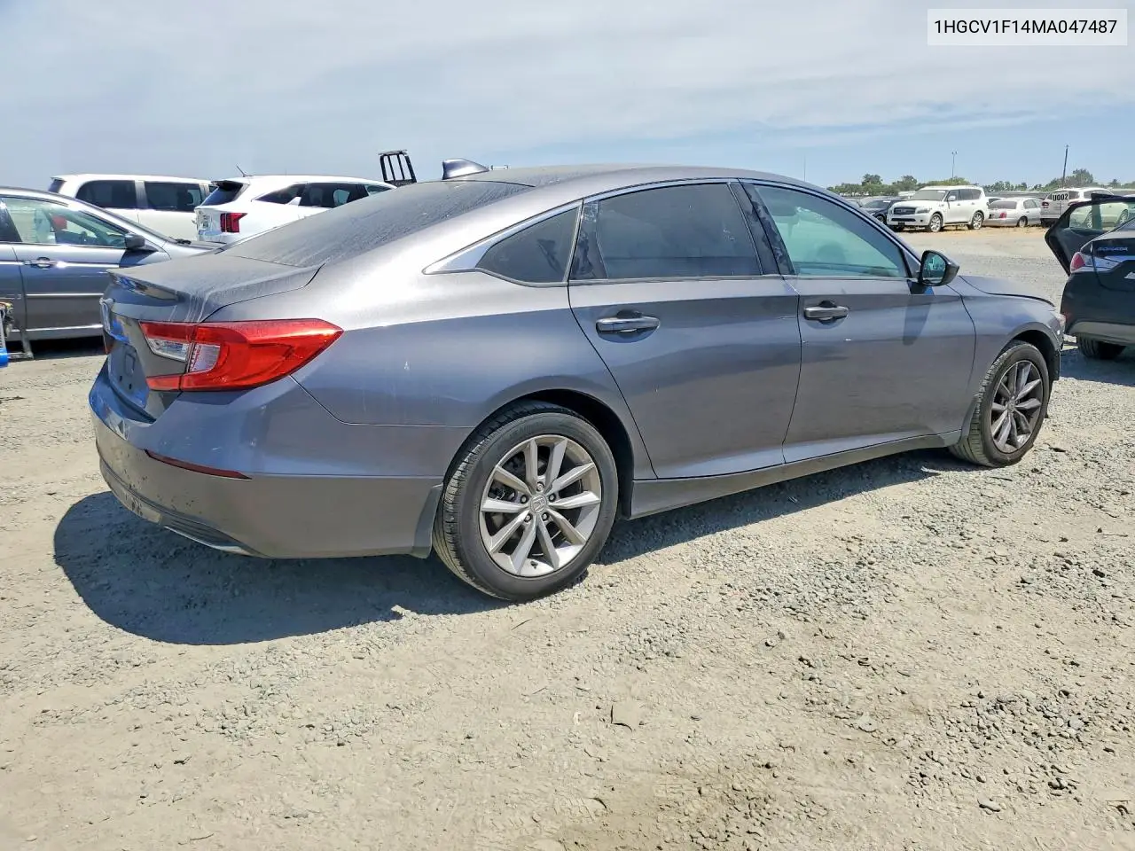 2021 HONDA ACCORD VIN 1HGCV1F14MA047487 — фото 3