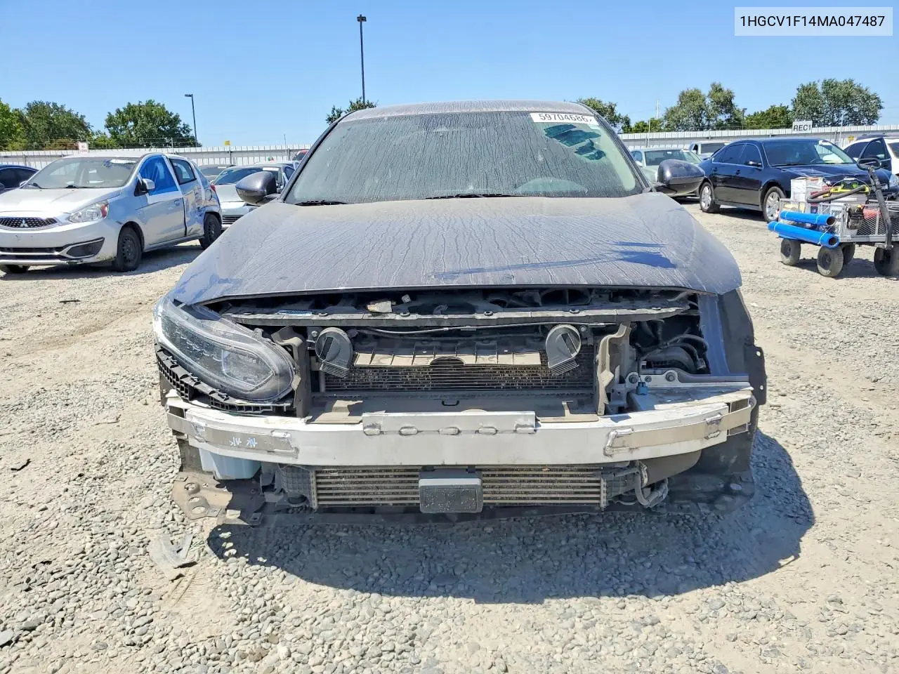2021 HONDA ACCORD VIN 1HGCV1F14MA047487 — фото 5