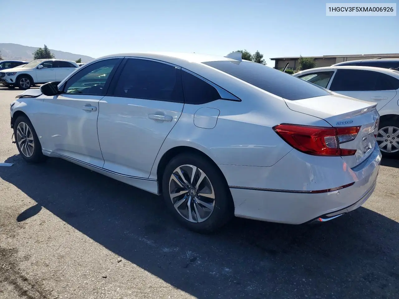 2021 HONDA ACCORD VIN 1HGCV3F5XMA006926 — фото 2