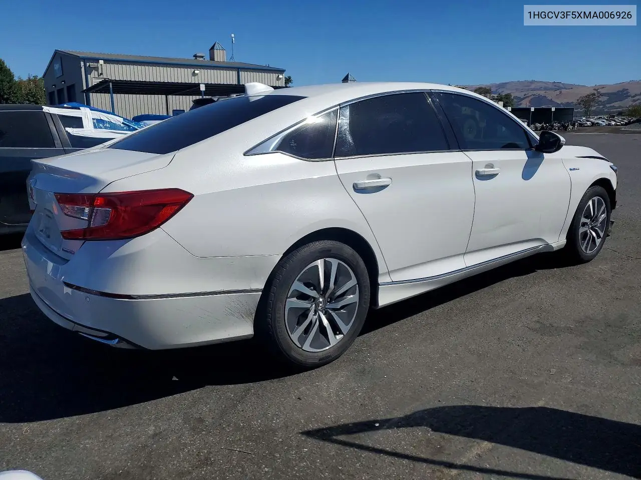 2021 HONDA ACCORD VIN 1HGCV3F5XMA006926 — фото 3
