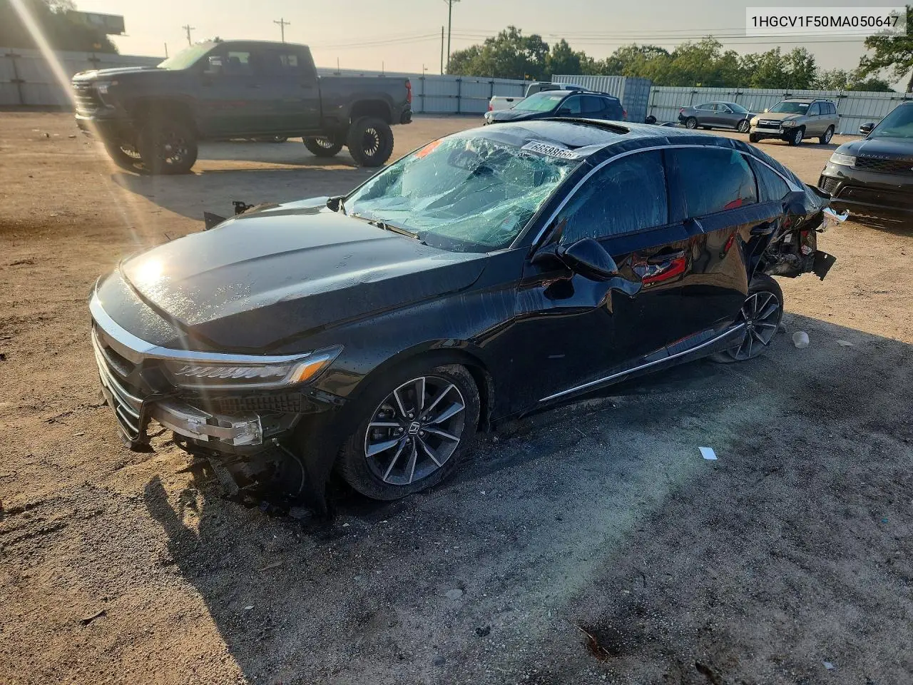 HONDA ACCORD 2021, VIN 1HGCV1F50MA050647