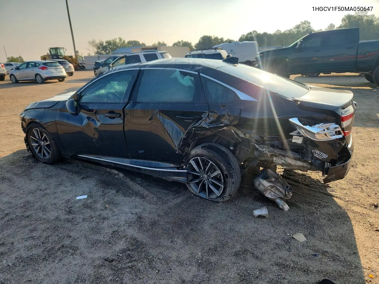 2021 HONDA ACCORD VIN 1HGCV1F50MA050647 — фото 2