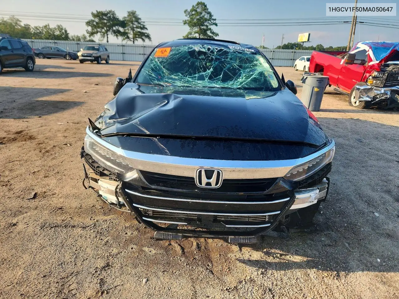 2021 HONDA ACCORD VIN 1HGCV1F50MA050647 — фото 5