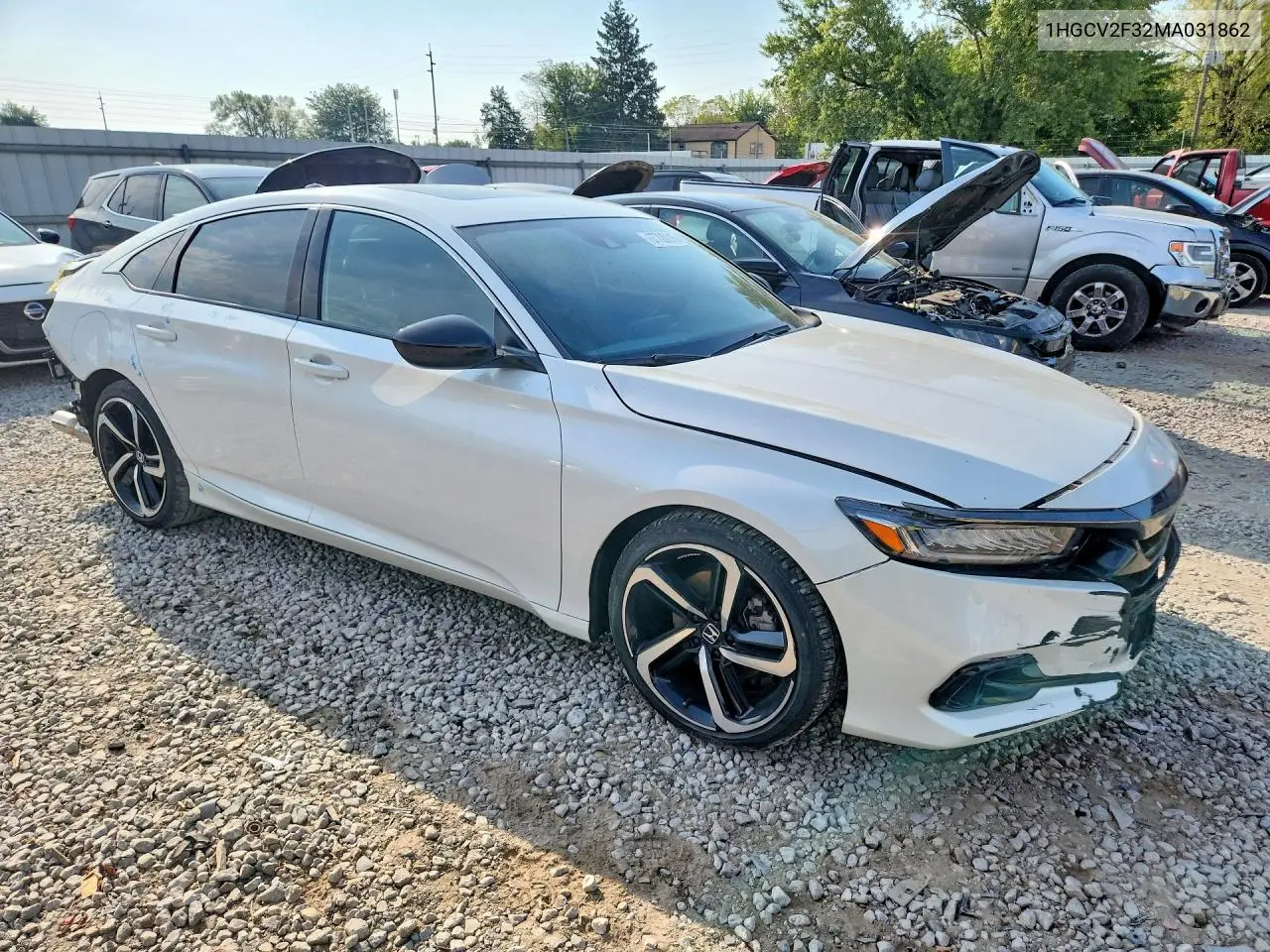 2021 HONDA ACCORD VIN 1HGCV2F32MA031862 — фото 4