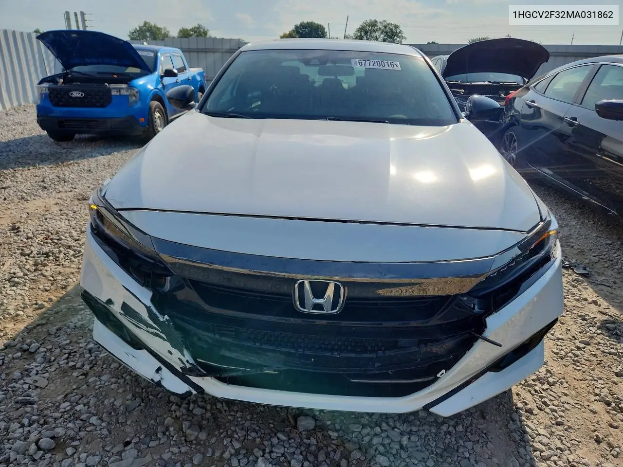 2021 HONDA ACCORD VIN 1HGCV2F32MA031862 — фото 5