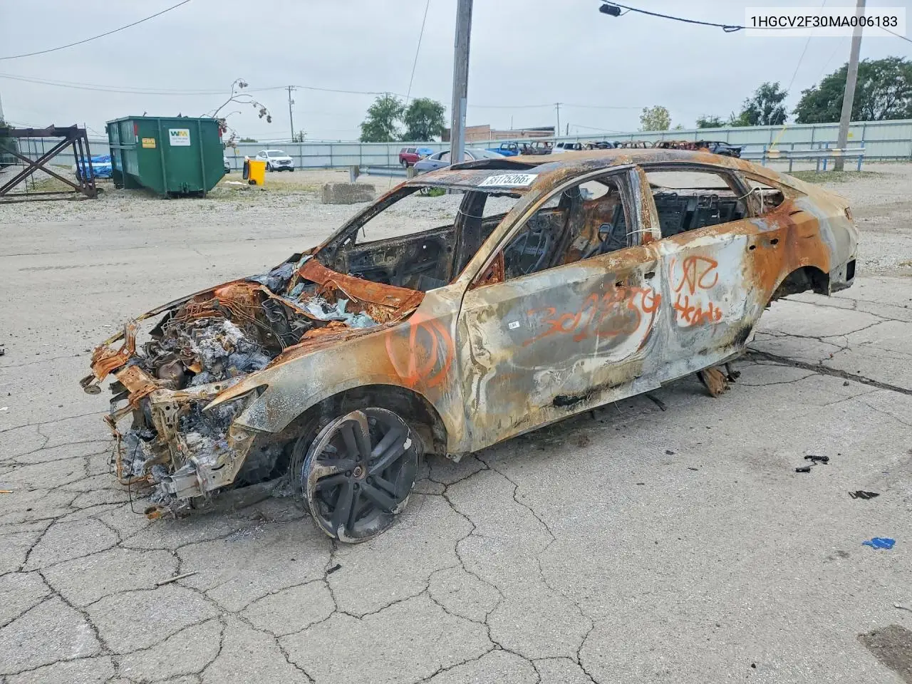 HONDA ACCORD 2021, VIN 1HGCV2F30MA006183