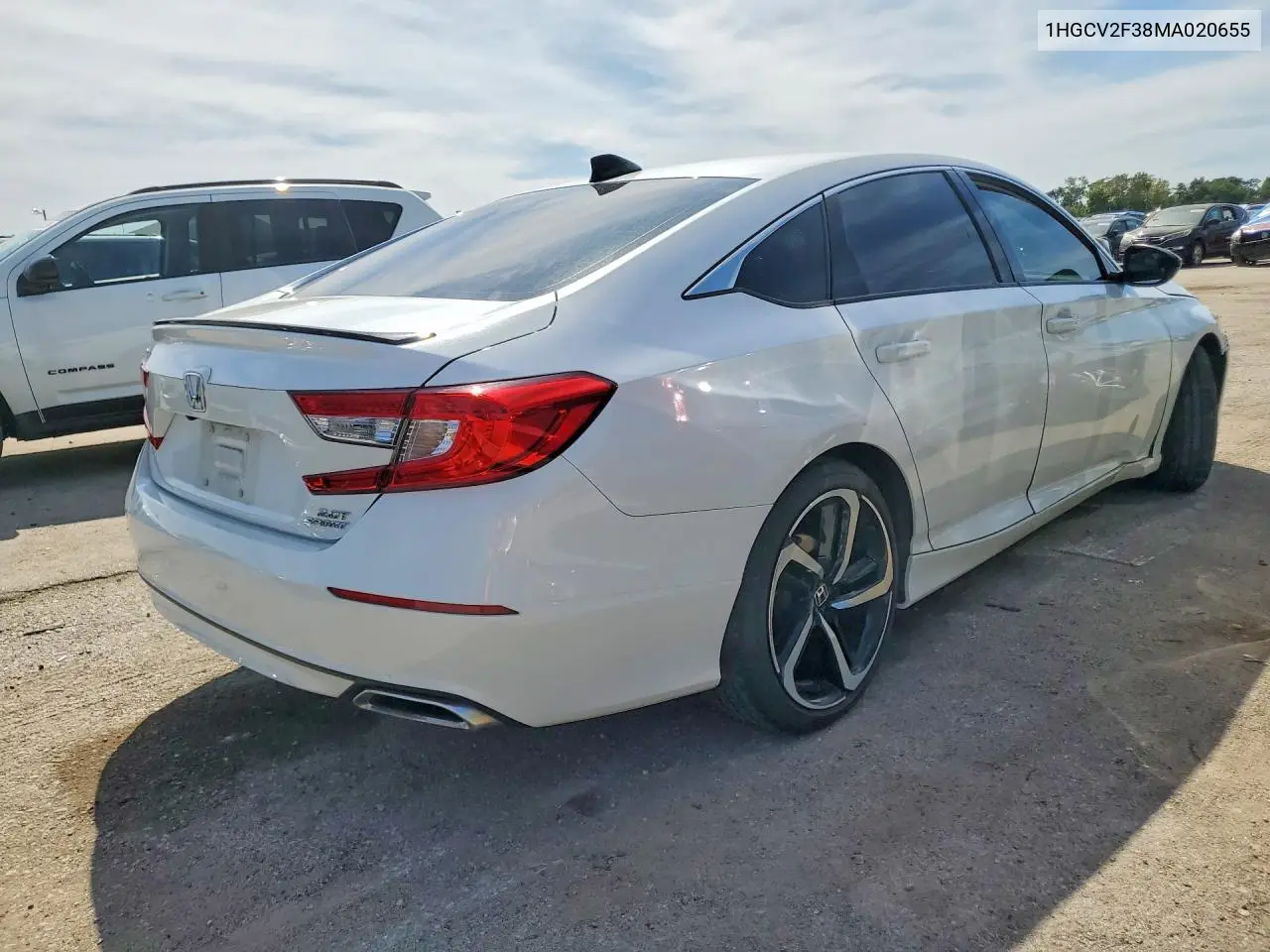 2021 HONDA ACCORD VIN 1HGCV2F38MA020655 — фото 3