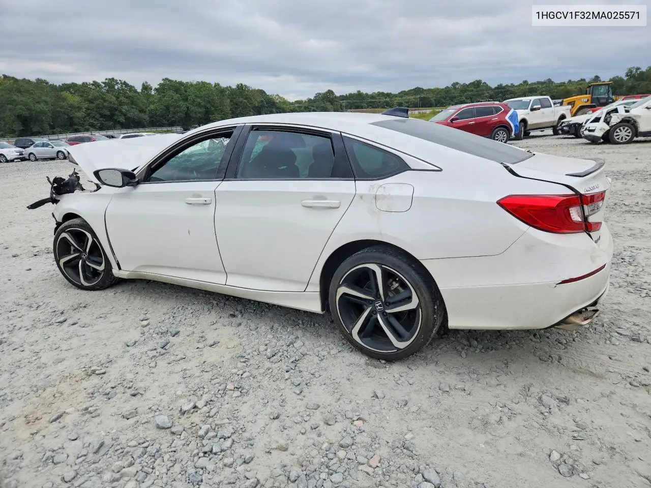 2021 HONDA ACCORD VIN 1HGCV1F32MA025571 — фото 2