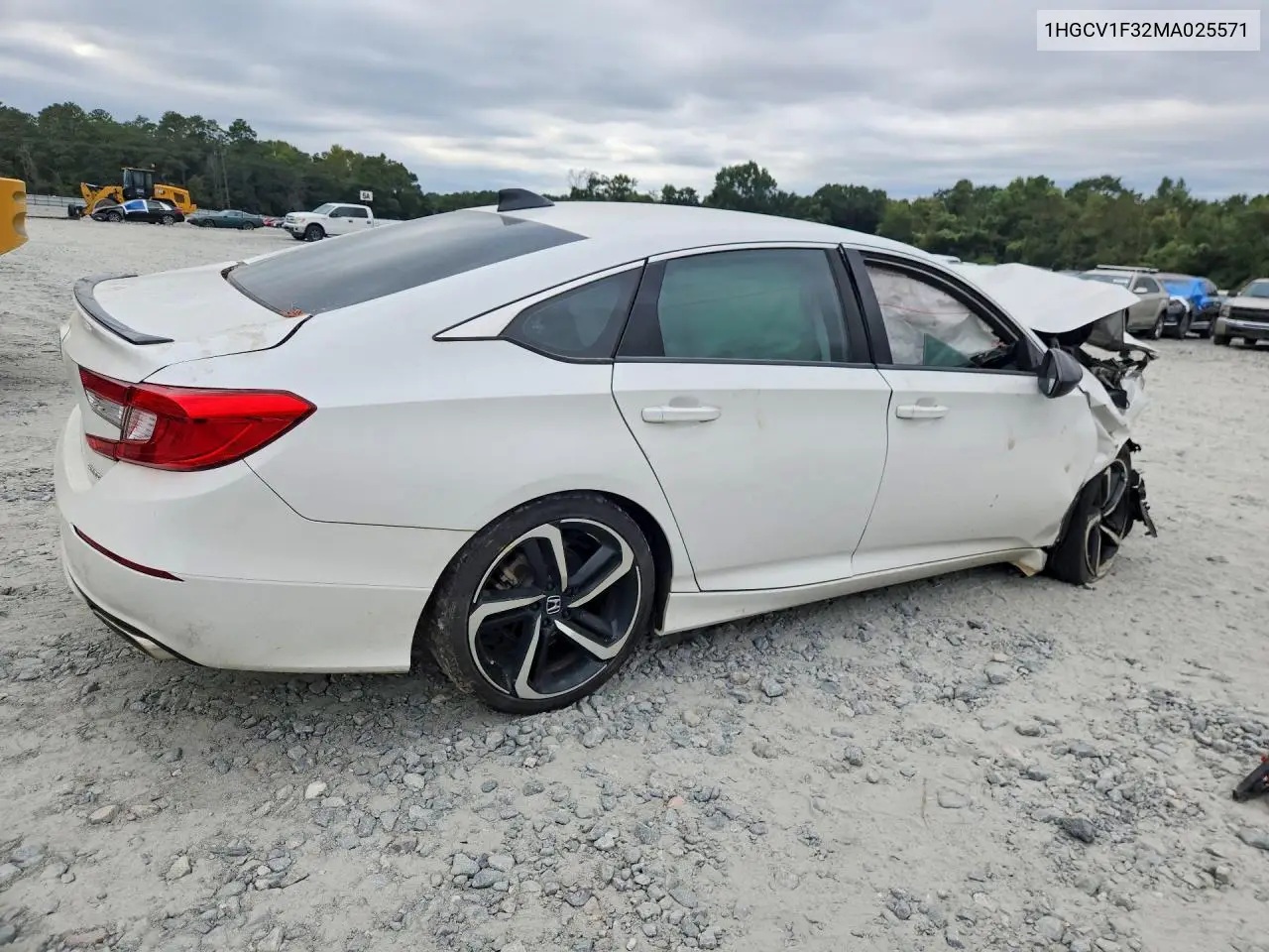 2021 HONDA ACCORD VIN 1HGCV1F32MA025571 — фото 3