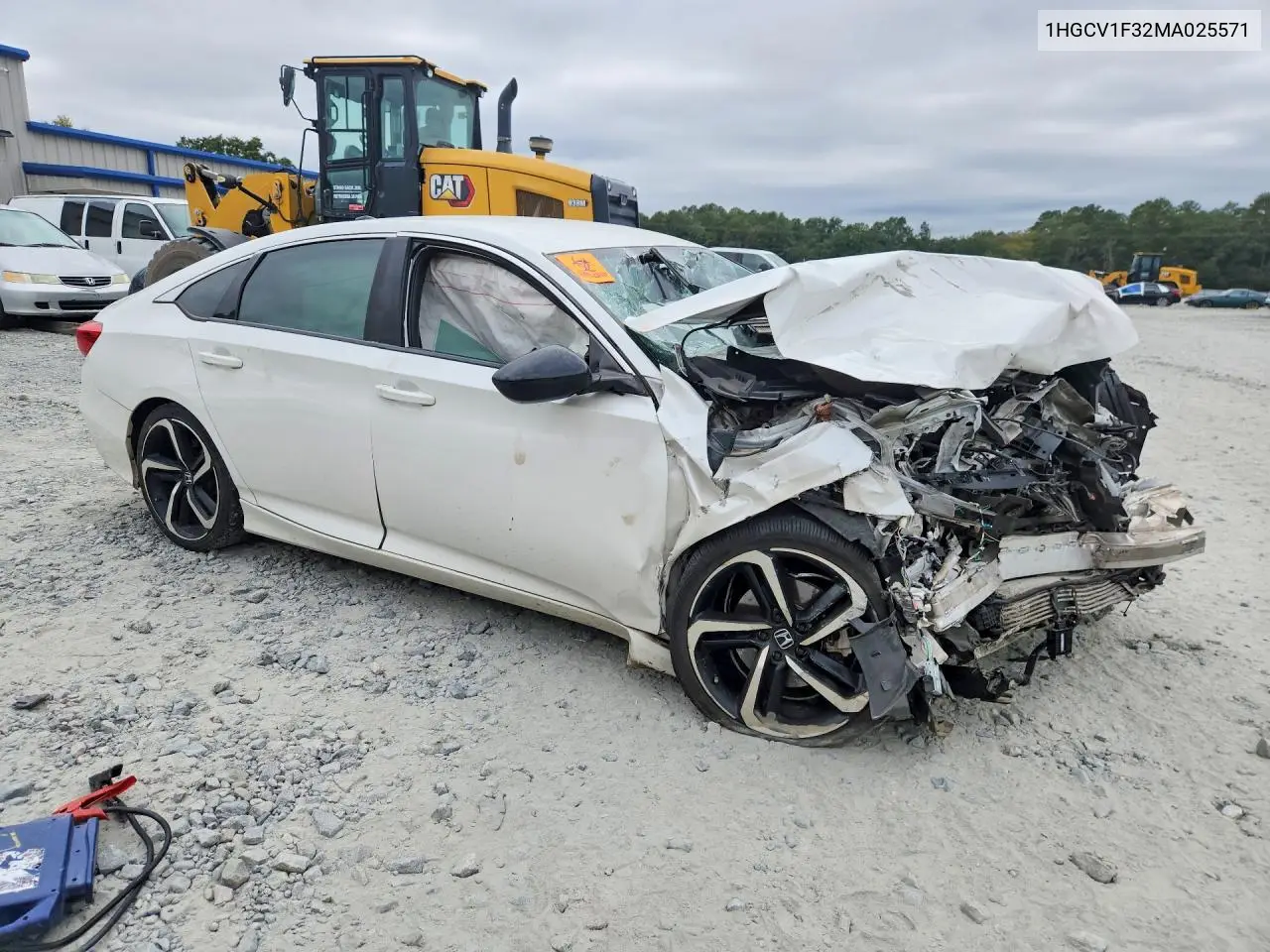 2021 HONDA ACCORD VIN 1HGCV1F32MA025571 — фото 4