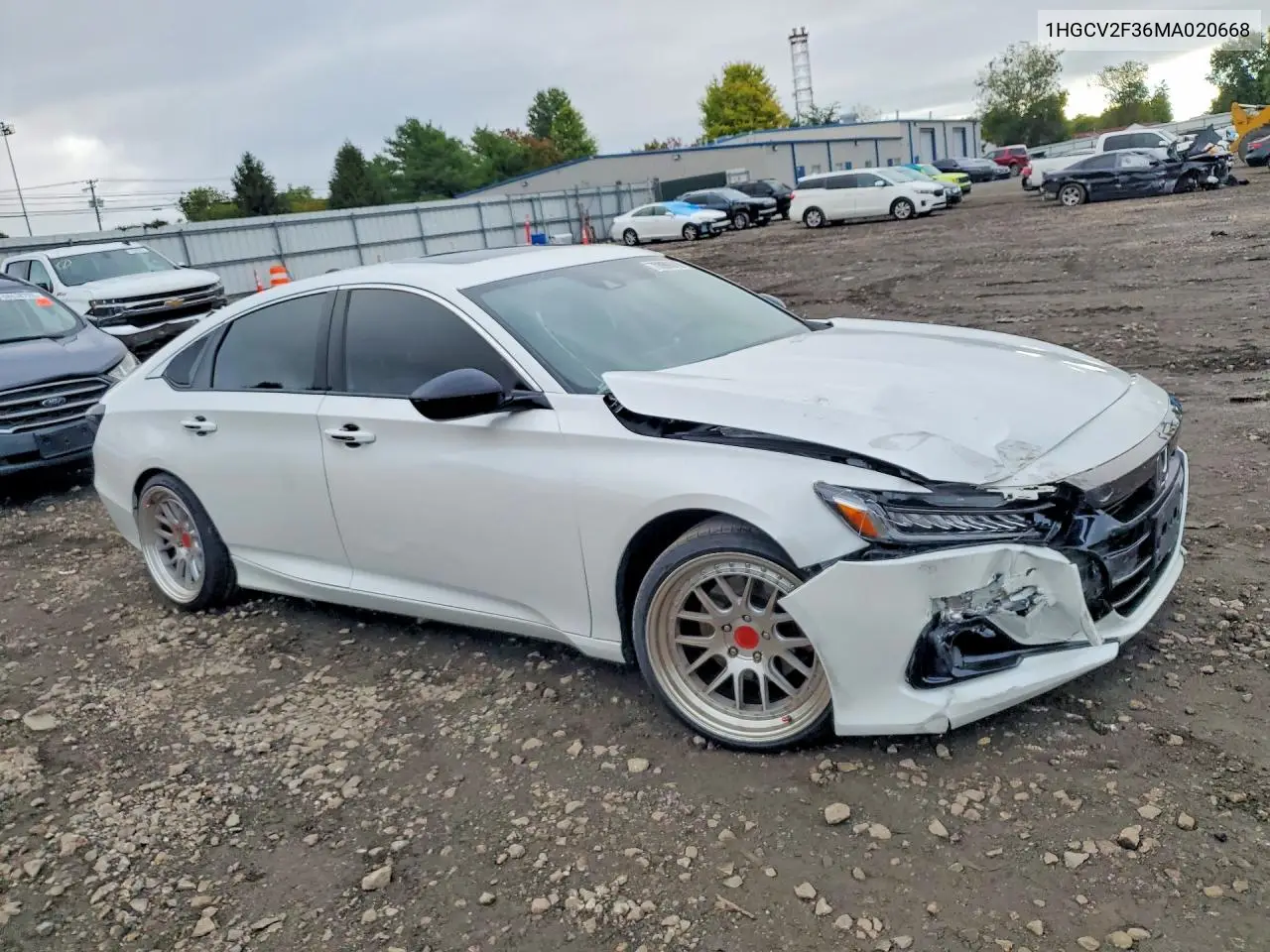 2021 HONDA ACCORD VIN 1HGCV2F36MA020668 — фото 4