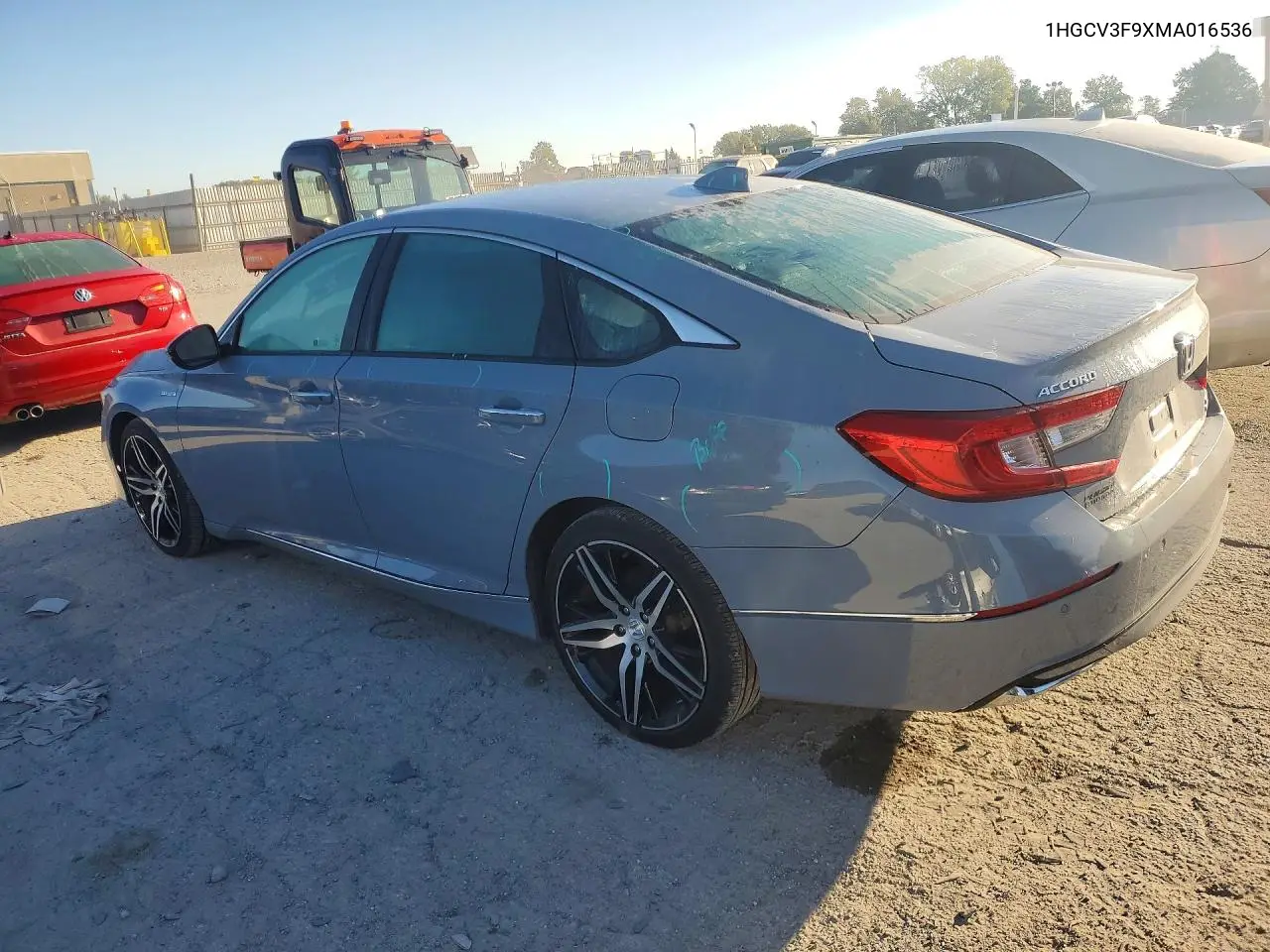 2021 HONDA ACCORD VIN 1HGCV3F9XMA016536 — фото 2
