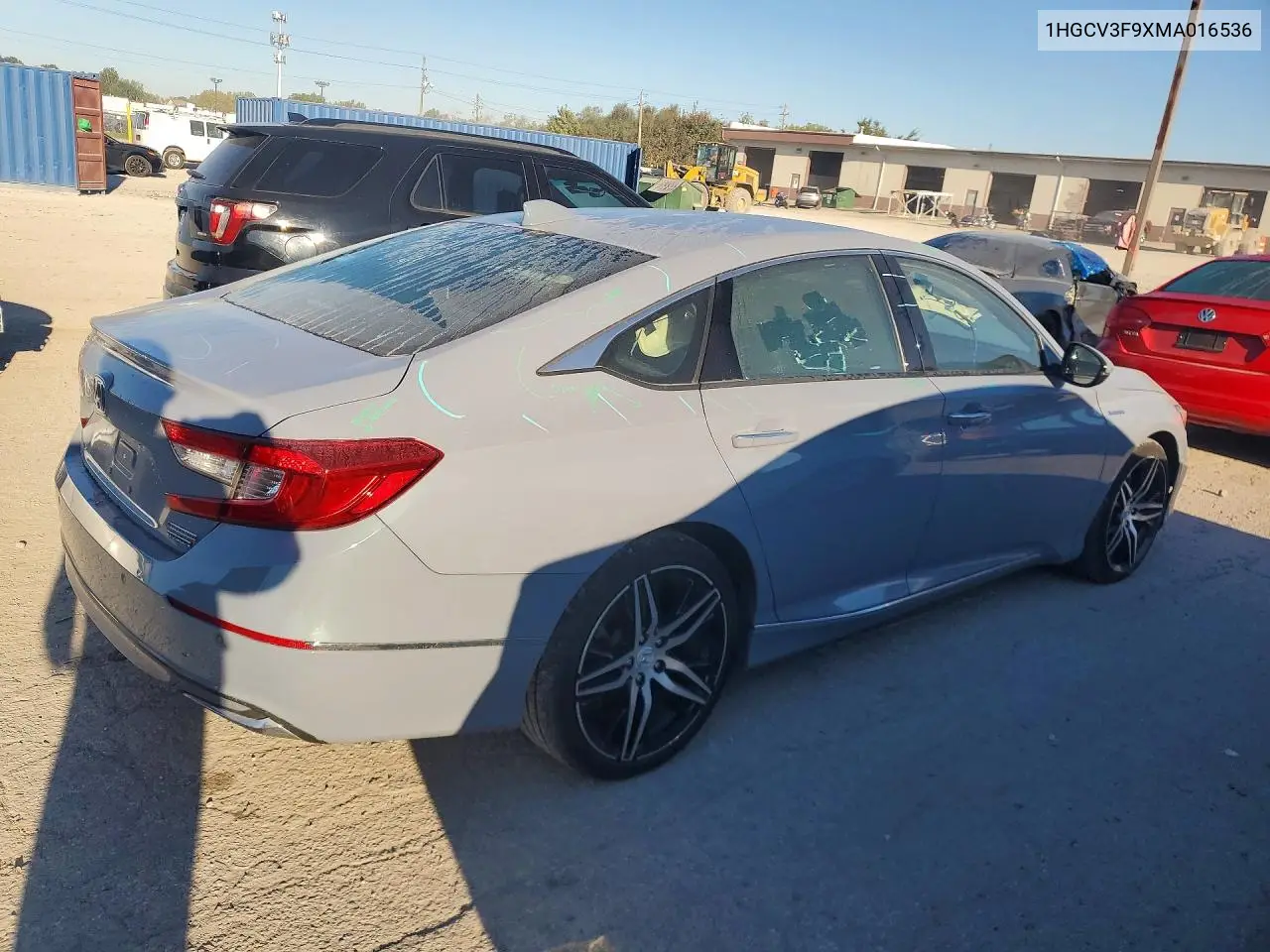 2021 HONDA ACCORD VIN 1HGCV3F9XMA016536 — фото 3