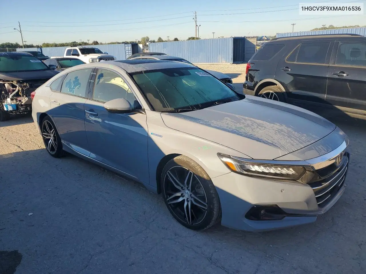 2021 HONDA ACCORD VIN 1HGCV3F9XMA016536 — фото 4