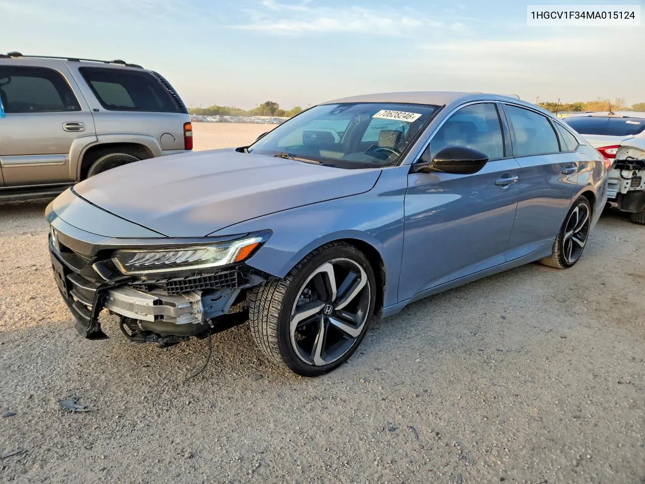 HONDA ACCORD 2021, VIN 1HGCV1F34MA015124