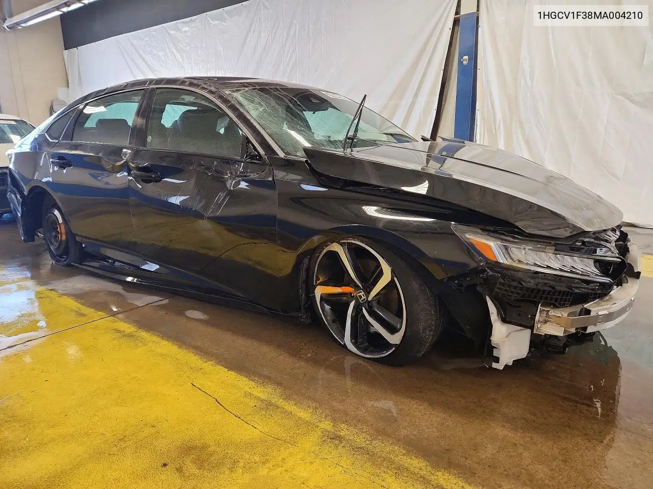 2021 HONDA ACCORD VIN 1HGCV1F38MA004210 — фото 4