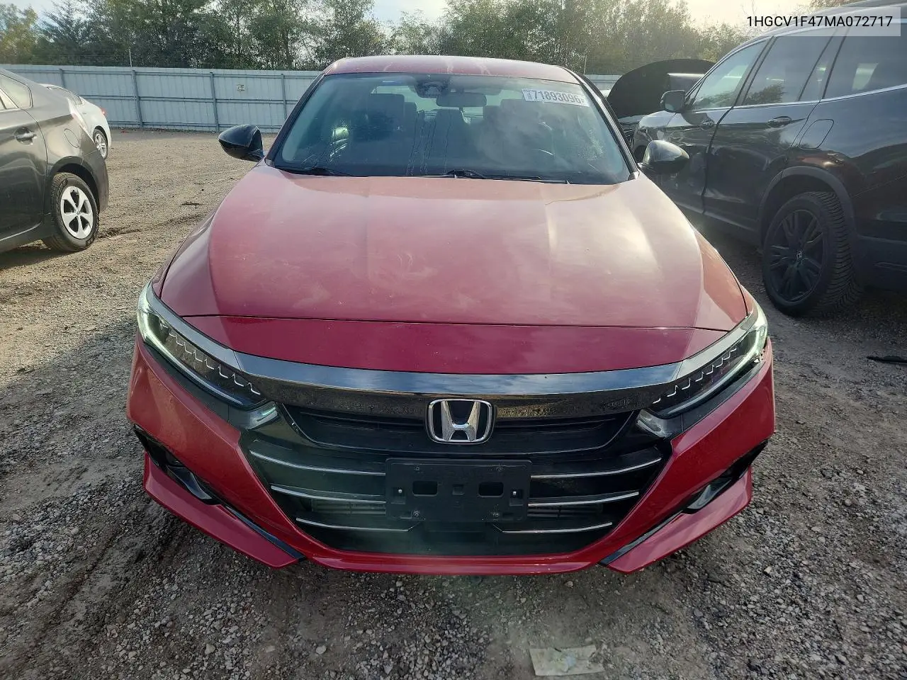 2021 HONDA ACCORD VIN 1HGCV1F47MA072717 — фото 5