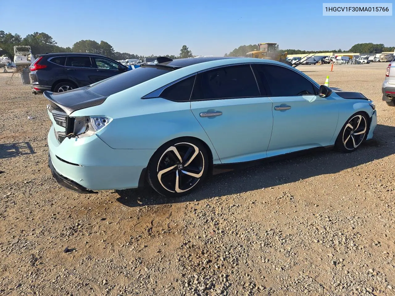 HONDA ACCORD 2021, VIN 1HGCV1F30MA015766