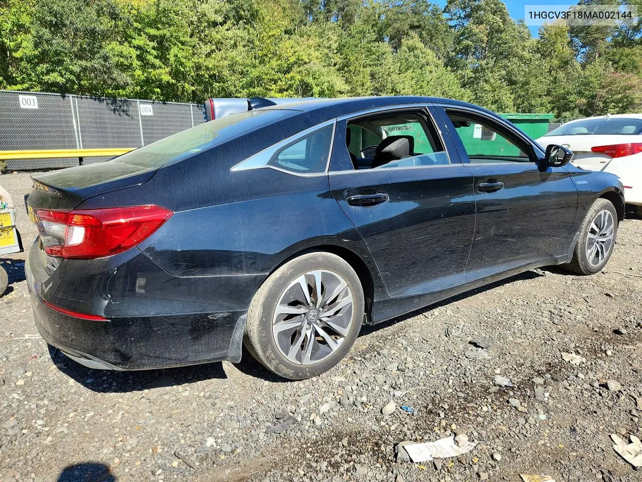 2021 HONDA ACCORD VIN 1HGCV3F18MA002144 — фото 3