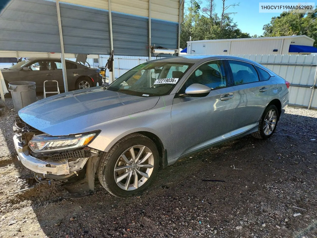 HONDA ACCORD 2021, VIN 1HGCV1F19MA062907