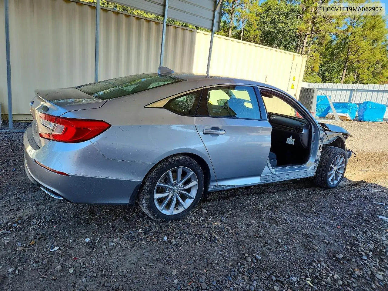 2021 HONDA ACCORD VIN 1HGCV1F19MA062907 — фото 3