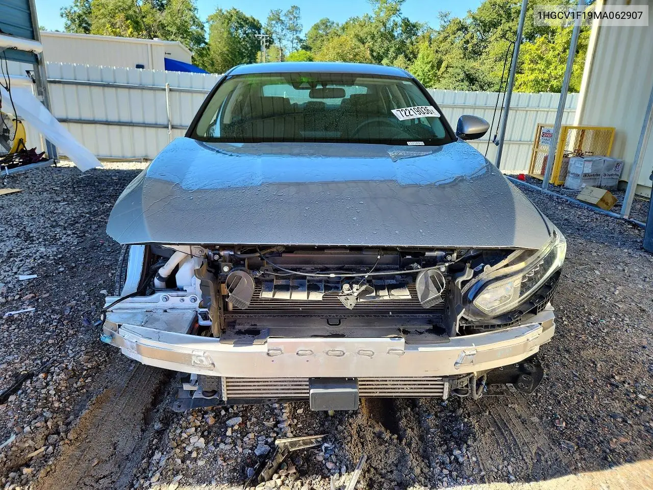 2021 HONDA ACCORD VIN 1HGCV1F19MA062907 — фото 5