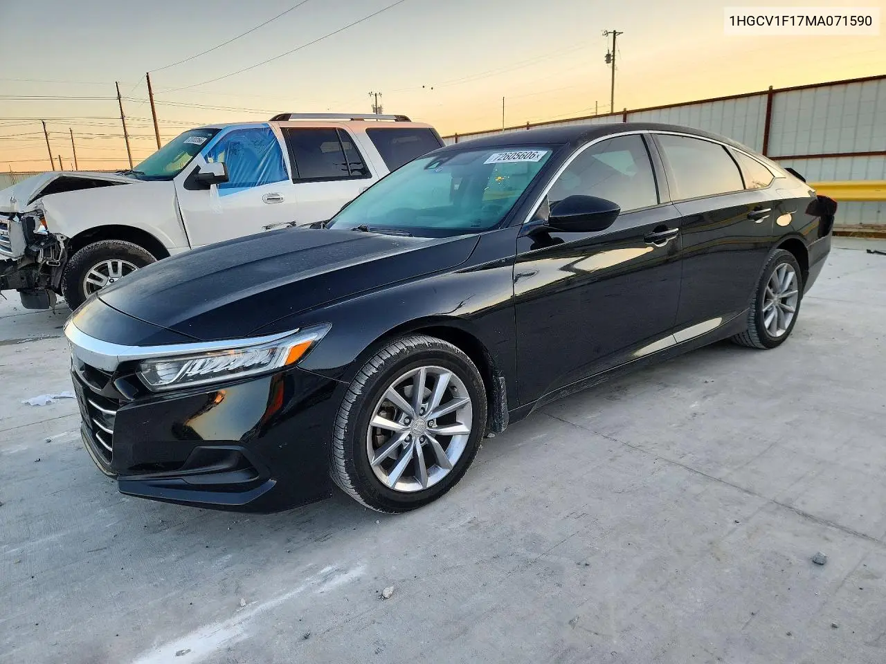 HONDA ACCORD 2021, VIN 1HGCV1F17MA071590
