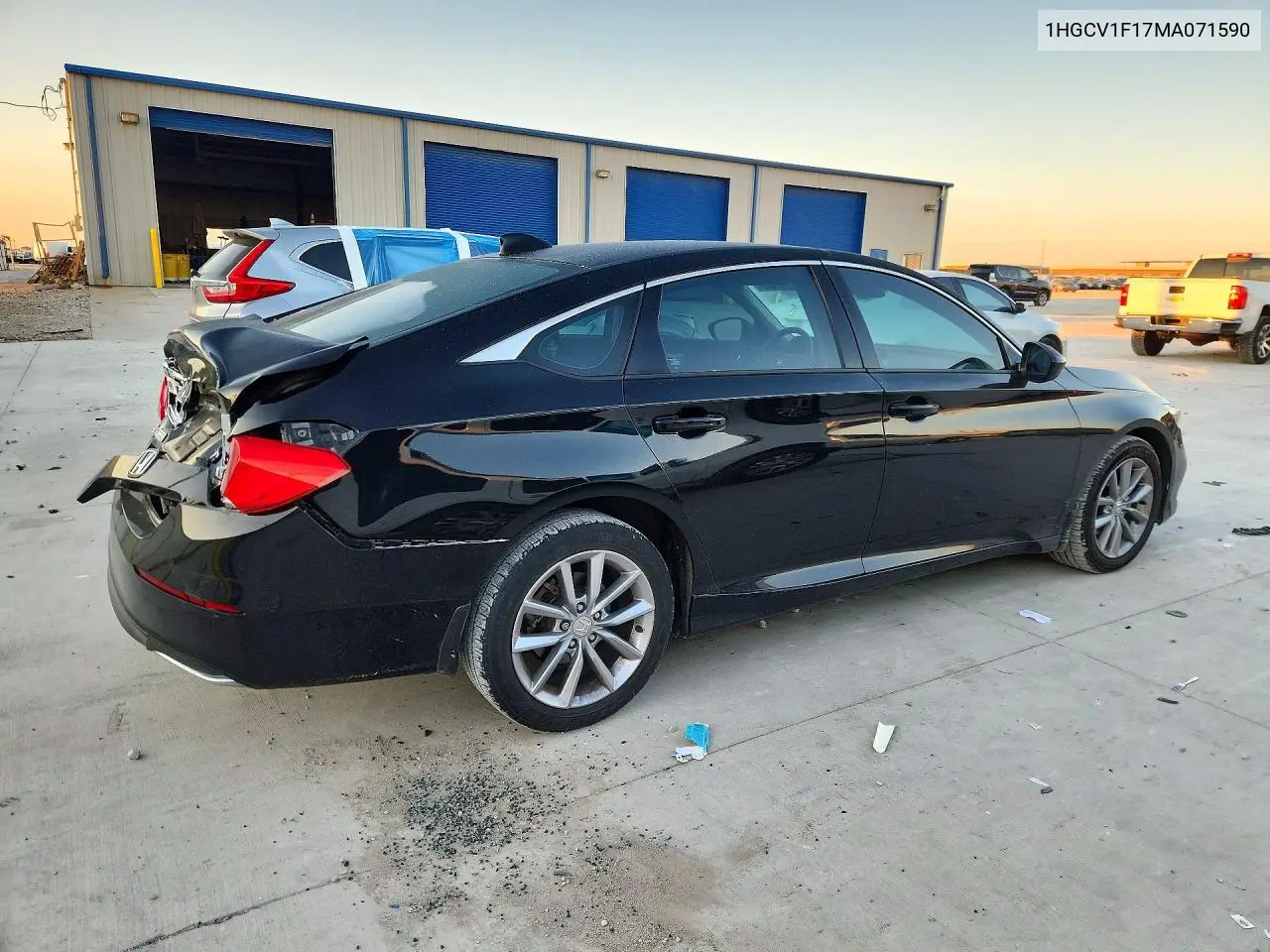 2021 HONDA ACCORD VIN 1HGCV1F17MA071590 — фото 3